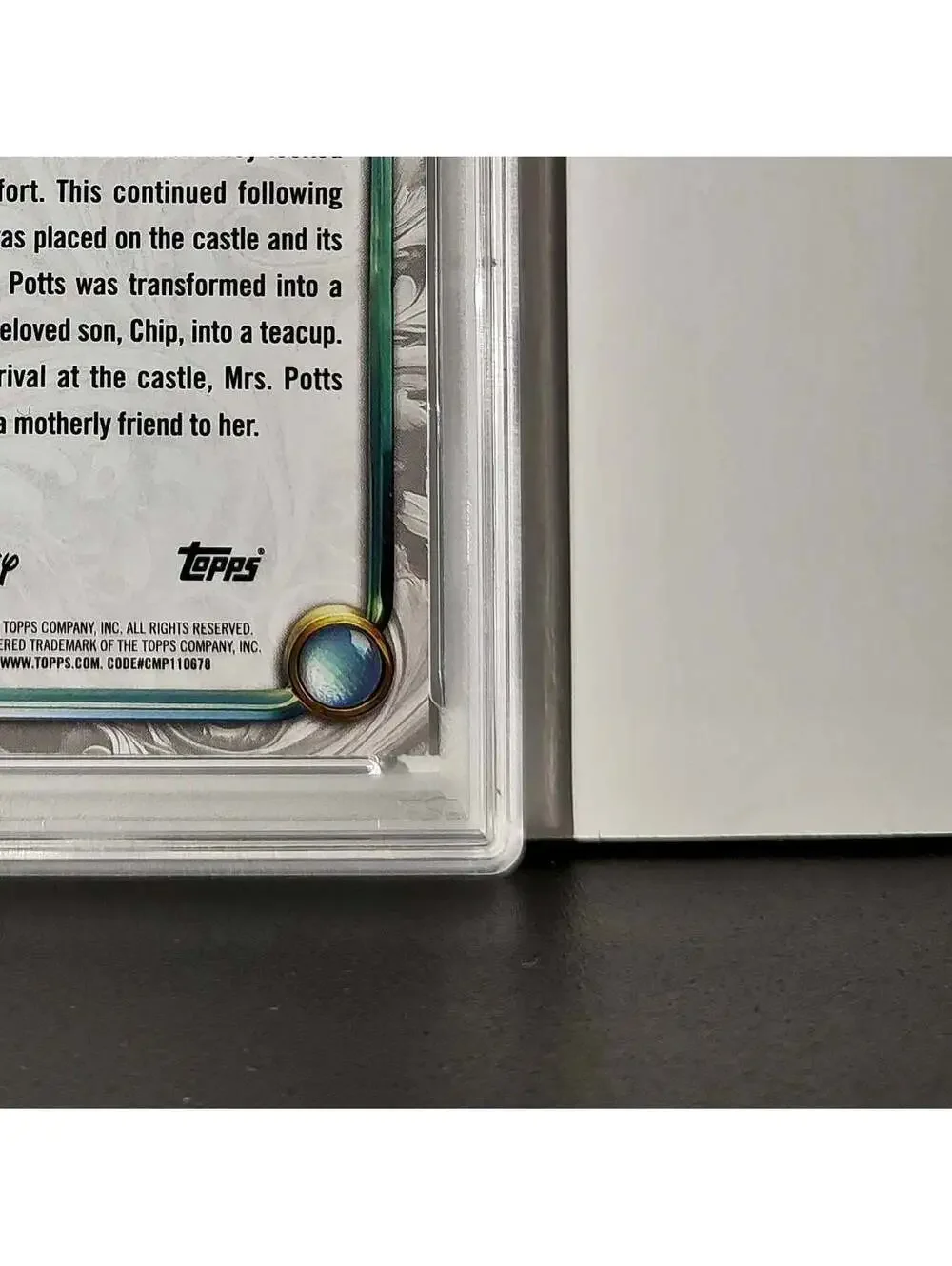 Mrs. Potts 2025 Topps Disney #48 Winter Variant Card Beauty and the Beast PSA 9